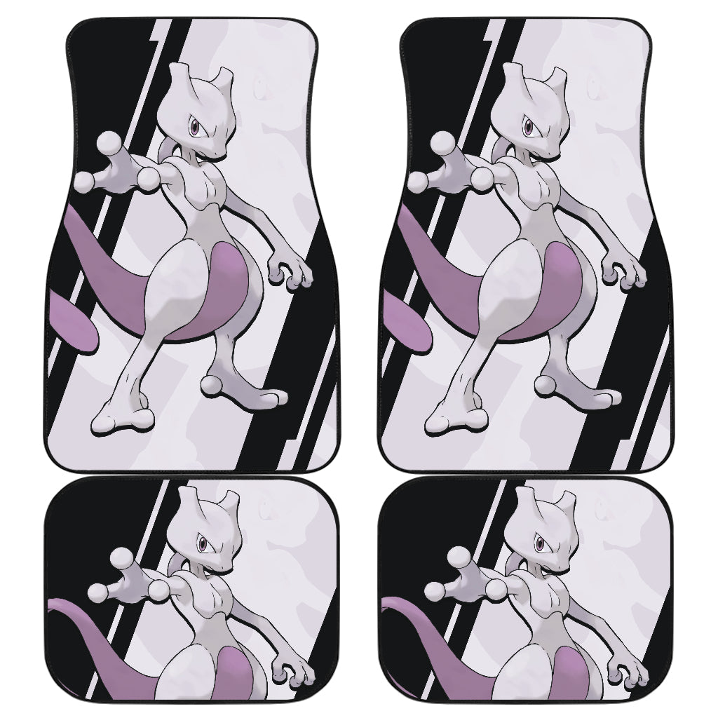 Mewtwo Pokemon Car Floor Mats Style Custom For Fans Ci230119-07a