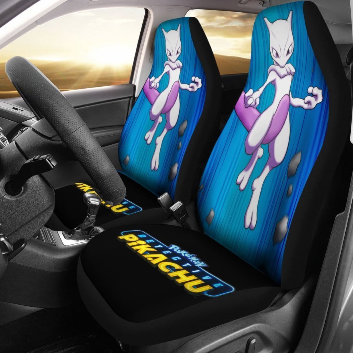 Mewtwo Pokemon Car Seat Covers Nh07 Universal Fit 225721