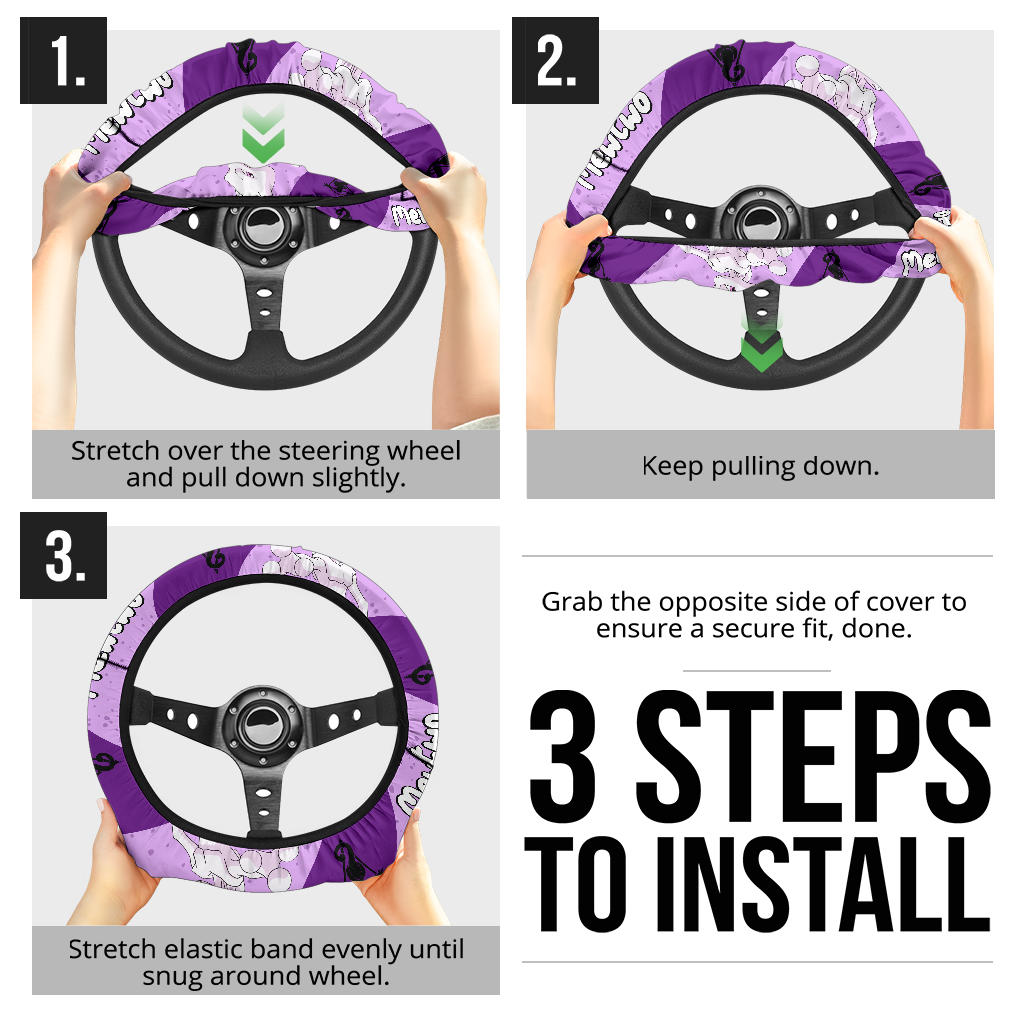 Mewtwo Steering Wheel Cover
