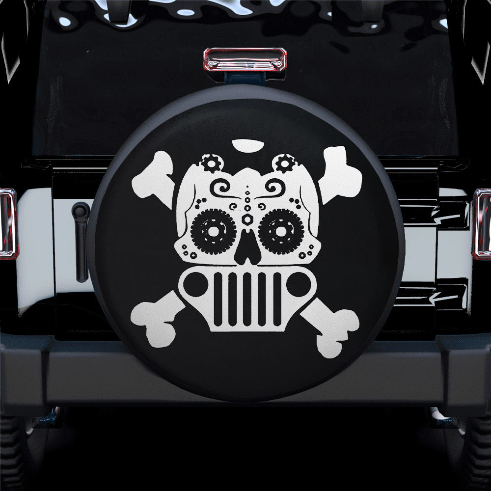 Mexico Skull Car Spare Tire Cover