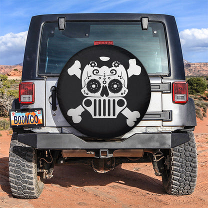 Mexico Skull Car Spare Tire Cover