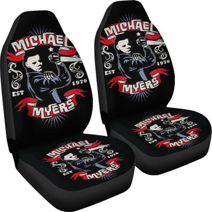 Michael Myers Art Halloween Car Seat Covers Movie Fan Gift Universal Fit 103530