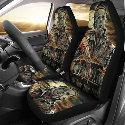 Michael Myers Halloween Car Seat Covers Movie Fan Gift Universal Fit 103530