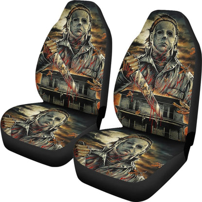Michael Myers Halloween Car Seat Covers Movie Fan Gift Universal Fit 103530