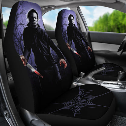 Michael Myers Horror Film Car Seat Covers Halloween Car Accessories Ci091021