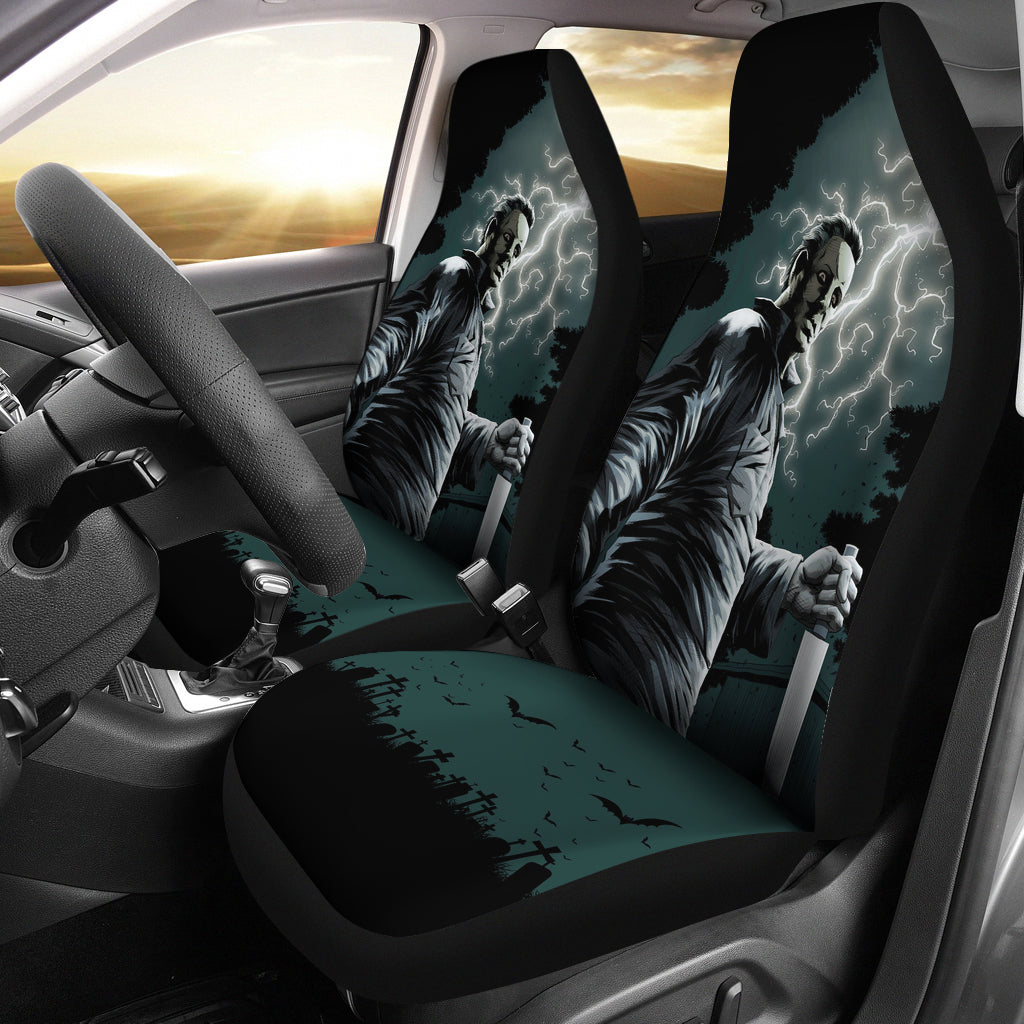 Michael Myers Horror Film Car Seat Covers Halloween Car Accessories Ci091021