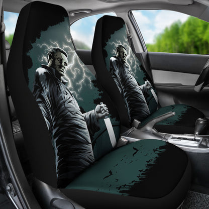 Michael Myers Horror Film Car Seat Covers Halloween Car Accessories Ci091021