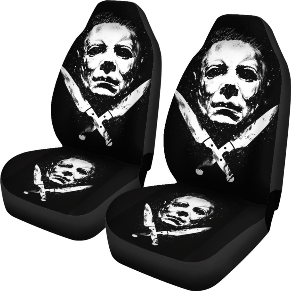 Michael Myers Horror Film  Fan Gift Car Seat Cover Universal Fit 210212