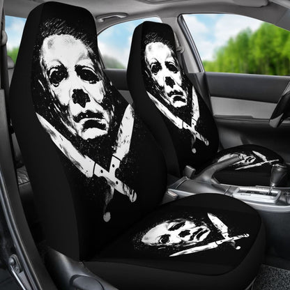 Michael Myers Horror Film  Fan Gift Car Seat Cover Universal Fit 210212