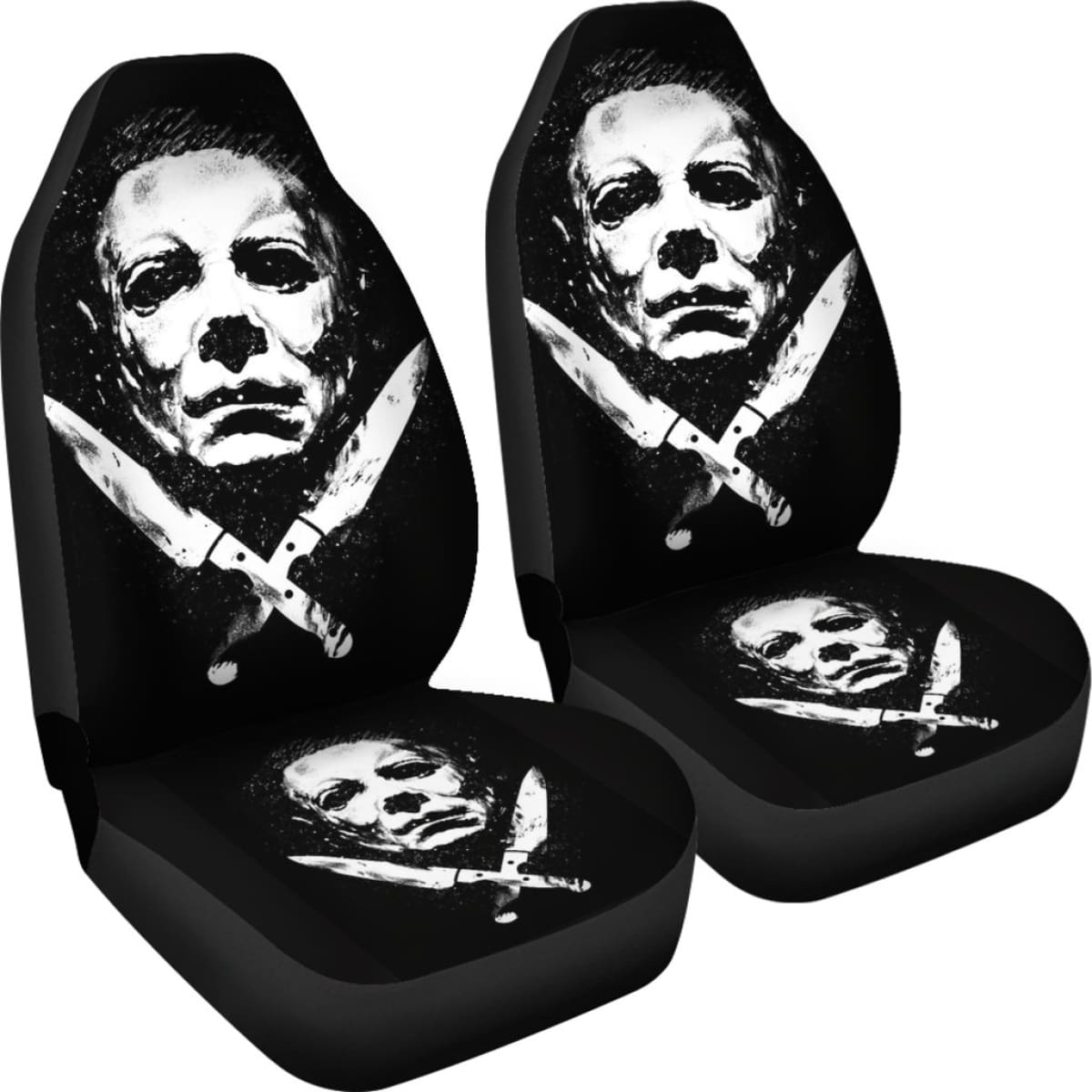 Michael Myers Horror Film  Fan Gift Car Seat Cover Universal Fit 210212