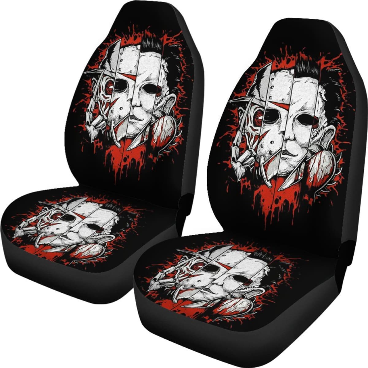 Michael Myers Jason Voorhees Freddy Krueger Leatherface Car Seat Covers Universal Fit 103530