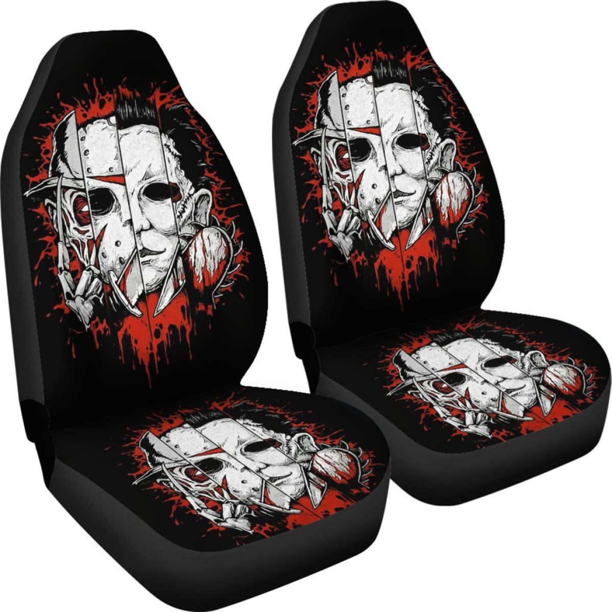 Michael Myers Jason Voorhees Freddy Krueger Leatherface Car Seat Covers Universal Fit 103530