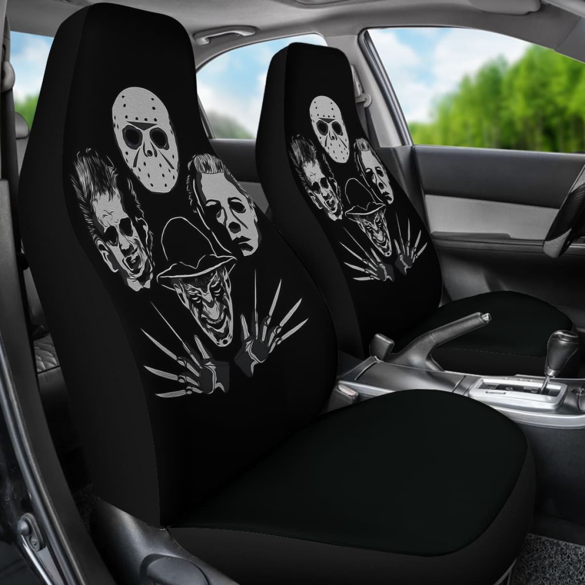 Michael Myers Jason Voorhees Freddy Krueger Leatherface Horror Car Seat Covers Universal Fit 103530