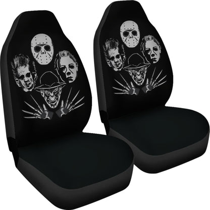 Michael Myers Jason Voorhees Freddy Krueger Leatherface Horror Car Seat Covers Universal Fit 103530