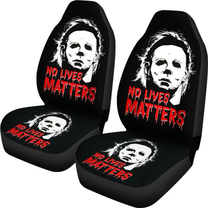 Michael Myers No Lives Matters Car Seat Covers Movie Fan Gift Universal Fit 103530