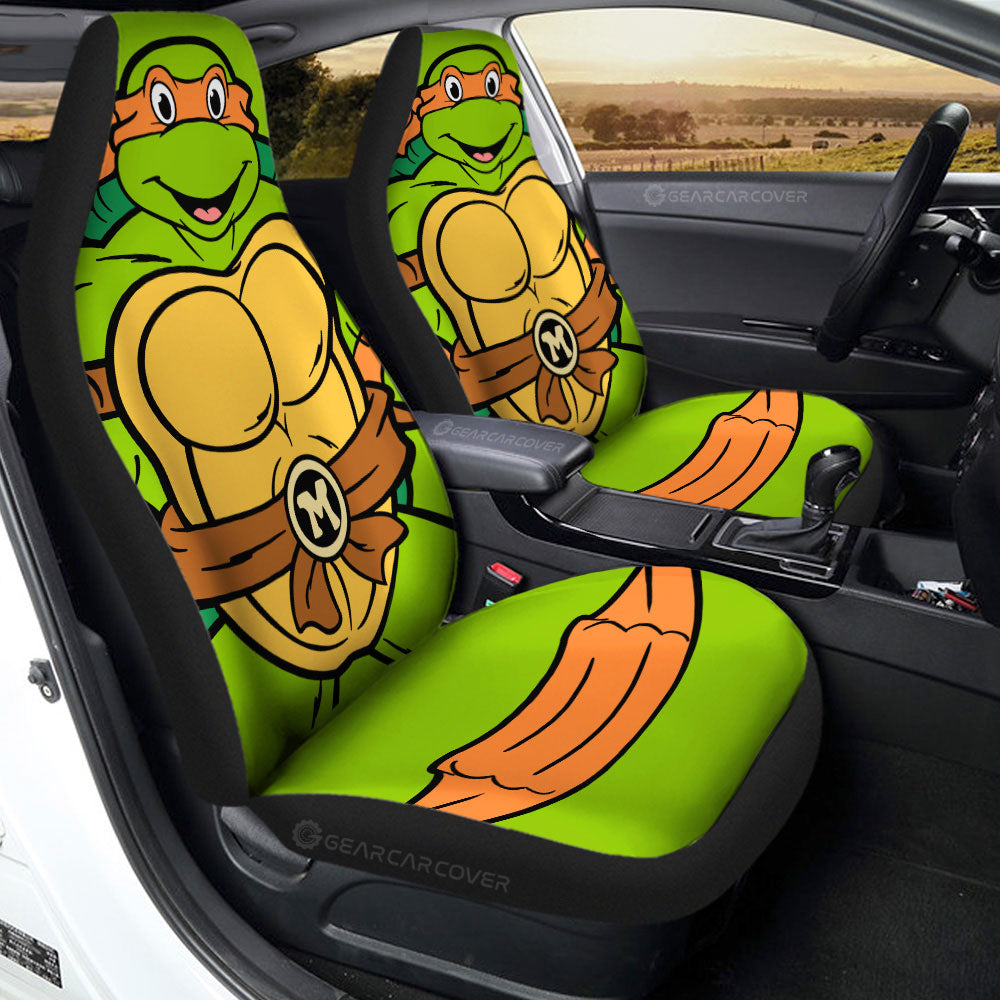 Michelangelo Car Seat Covers Custom Ninja Turtle Car Accessories
