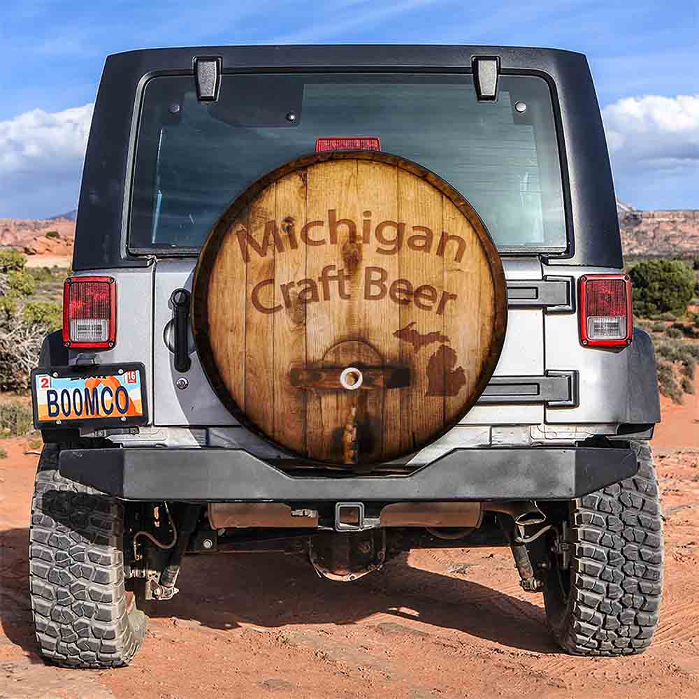 Michigan Craft Beer Car Spare Tire Cover