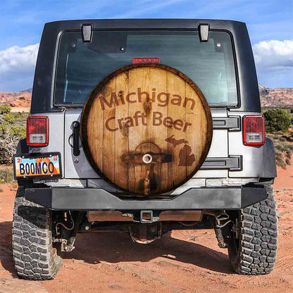 Michigan Craft Beer Car Spare Tire Cover