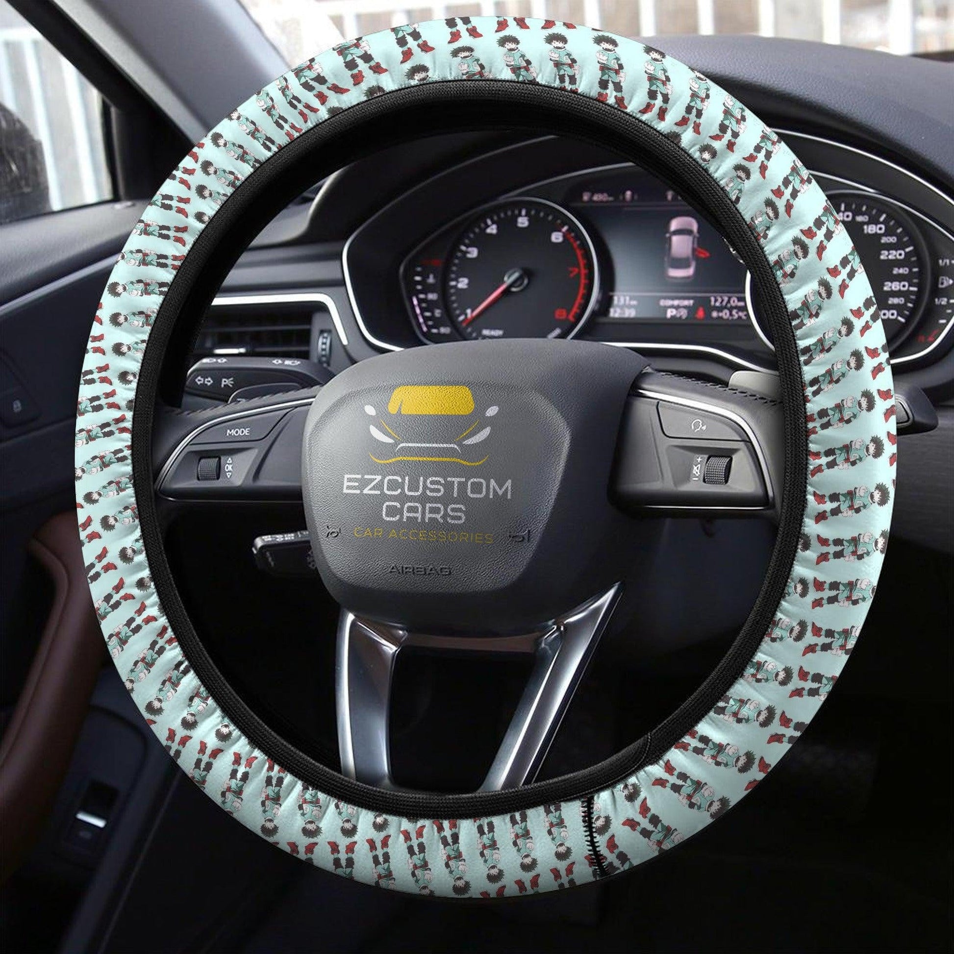 Midoriya Izuku Anime Steering Wheel Cover Custom MHA Anime  Car Accessories