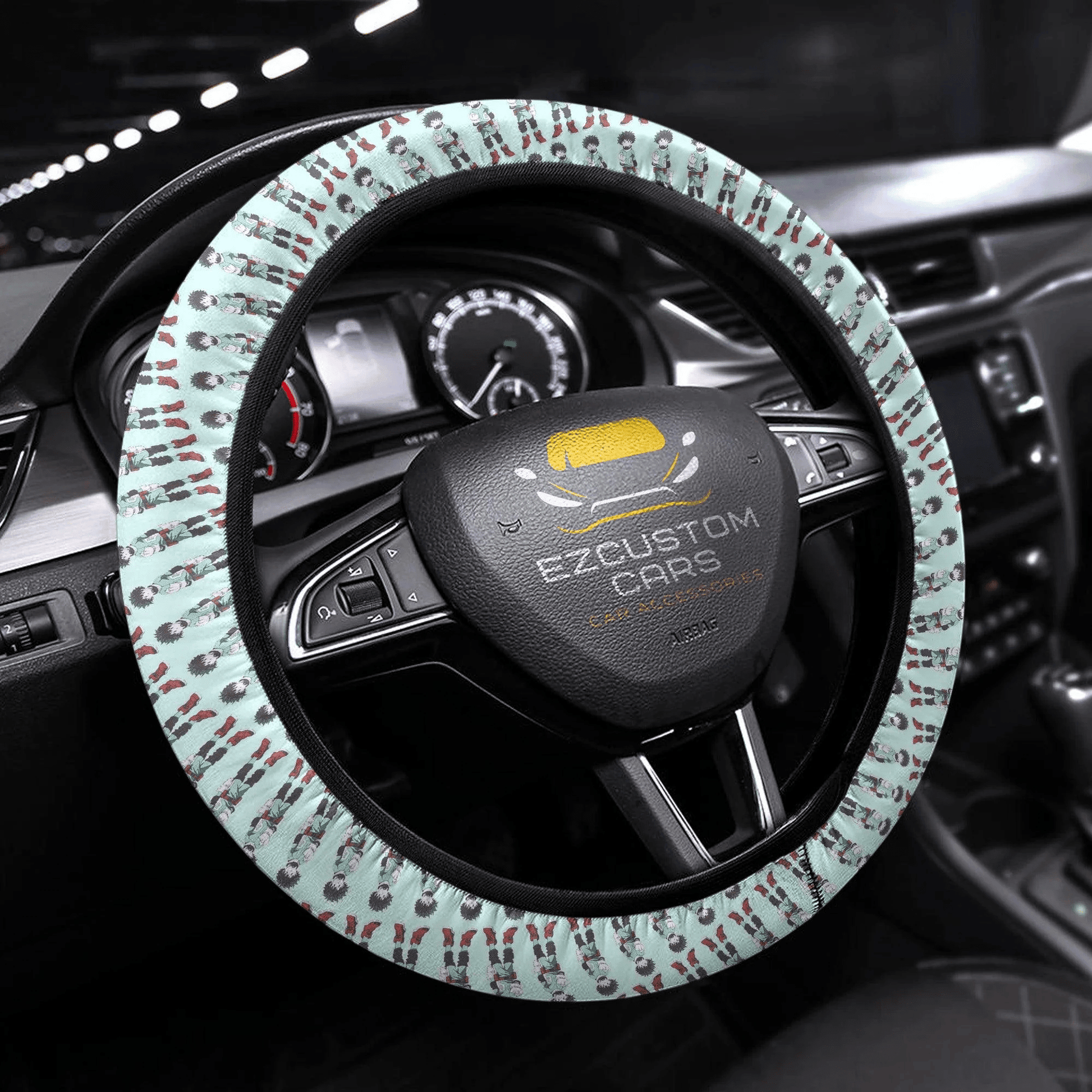 Midoriya Izuku My Hero Academia Anime Steering Wheel Cover Anime Car Accessories