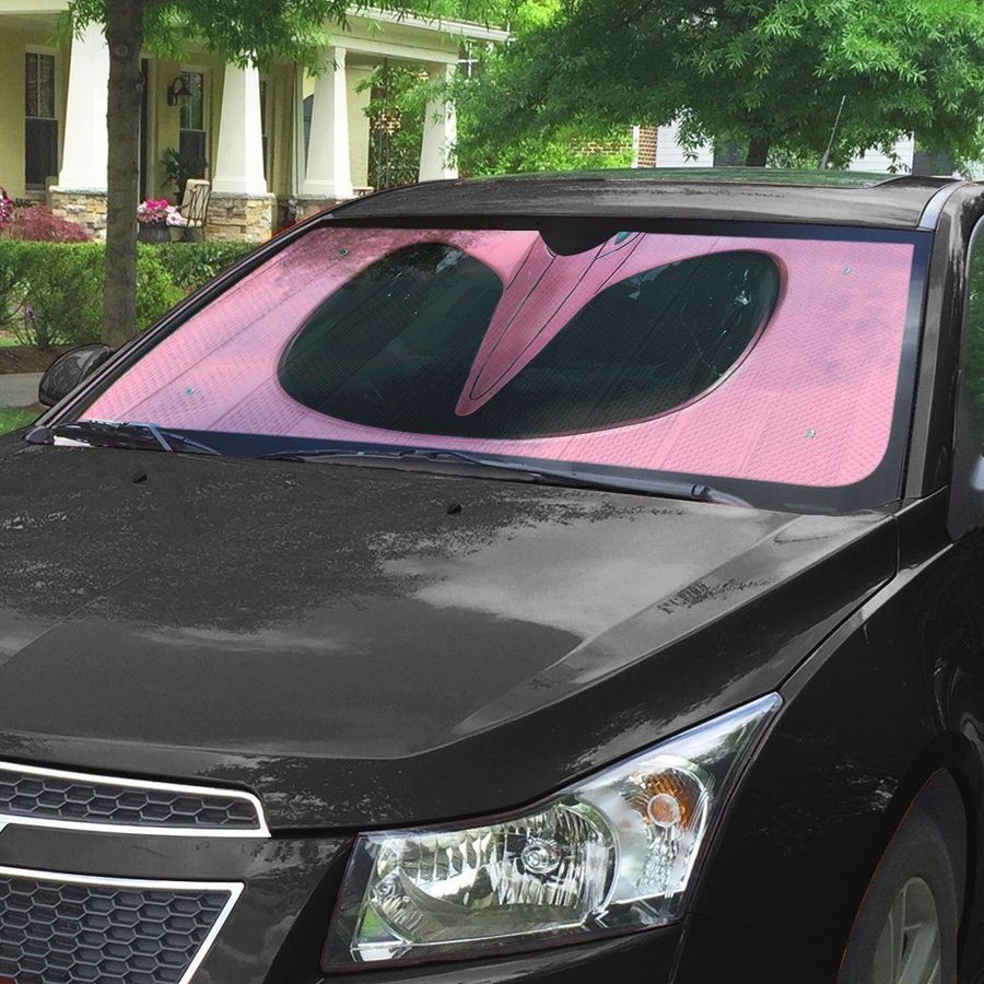 Mighty Morphin Pink Power Ranger Helmet Custom Car Auto Sunshade Windshield Accessories Decor Gift
