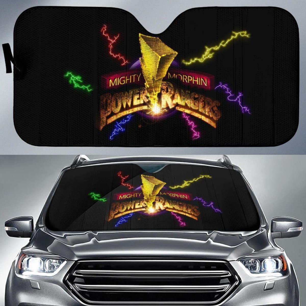 Mighty Morphin Power Rangers Auto Sun Shades For Fan Mn05 Universal Fit 111204