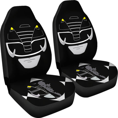 Mighty Morphin Power Rangers Black Car Seat Covers
