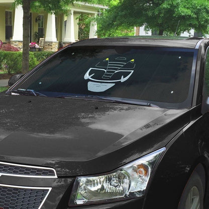 Mighty Morphin Power Rangers Black Ranger Custom Car Auto Sunshade Windshield Accessories Decor Gift