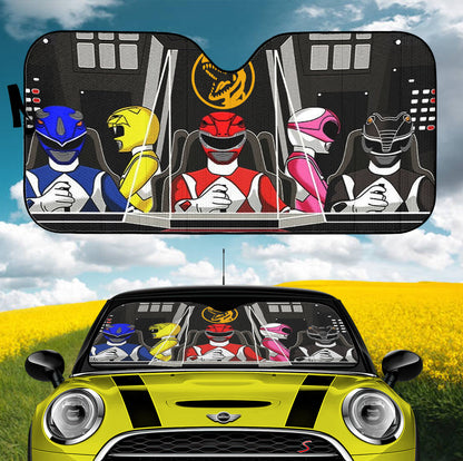 Mighty Morphin Power Rangers Car Auto Sunshades