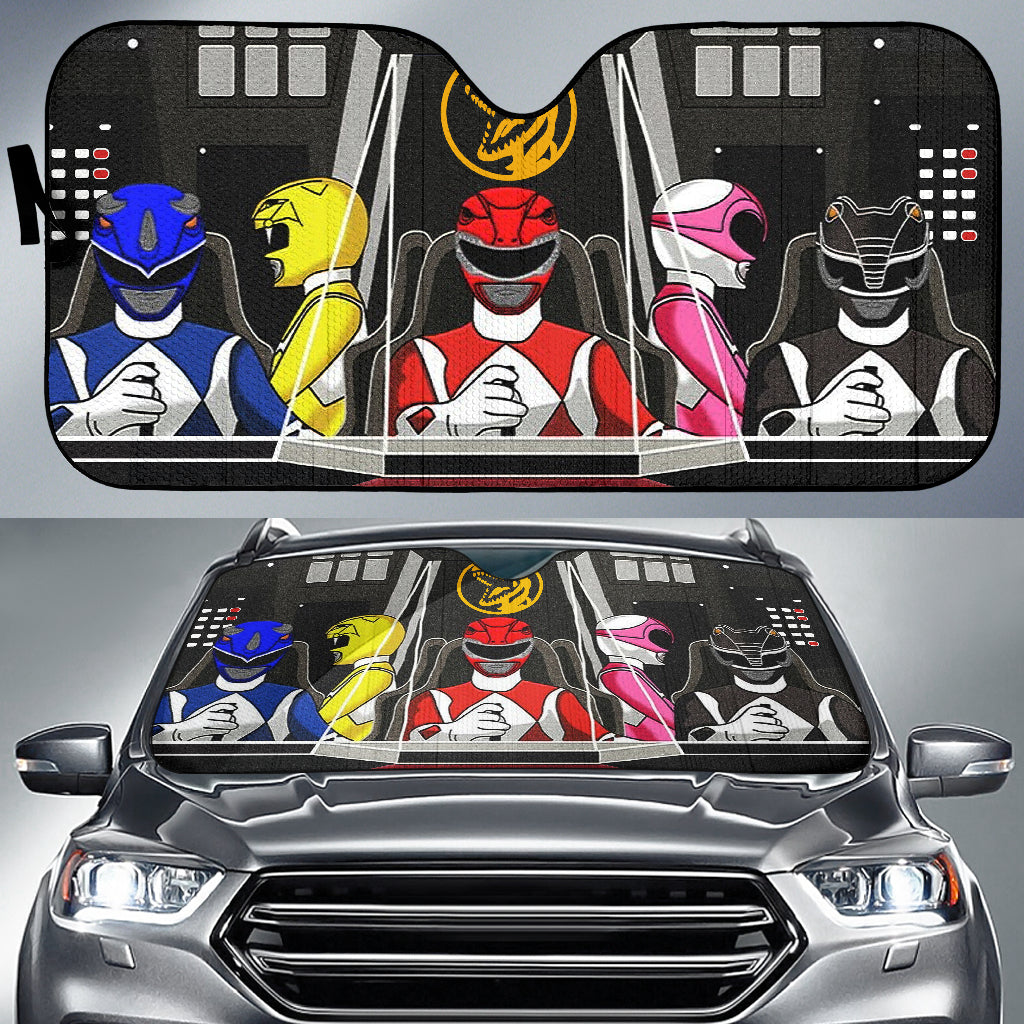 Mighty Morphin Power Rangers Car Auto Sunshades