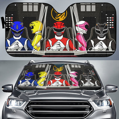Mighty Morphin Power Rangers Car Auto Sunshades