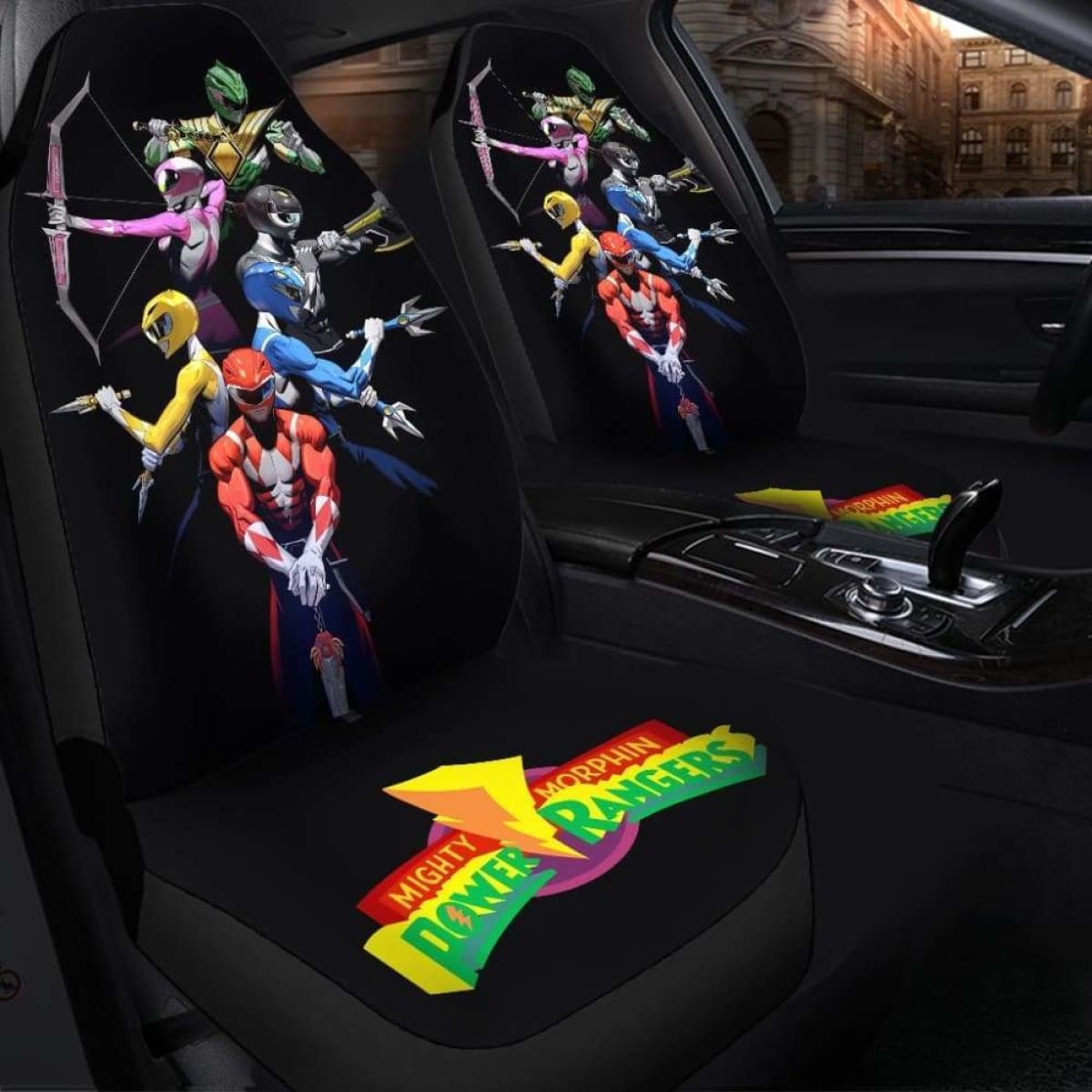Mighty Morphin Power Rangers Seat Covers 101719 Universal Fit