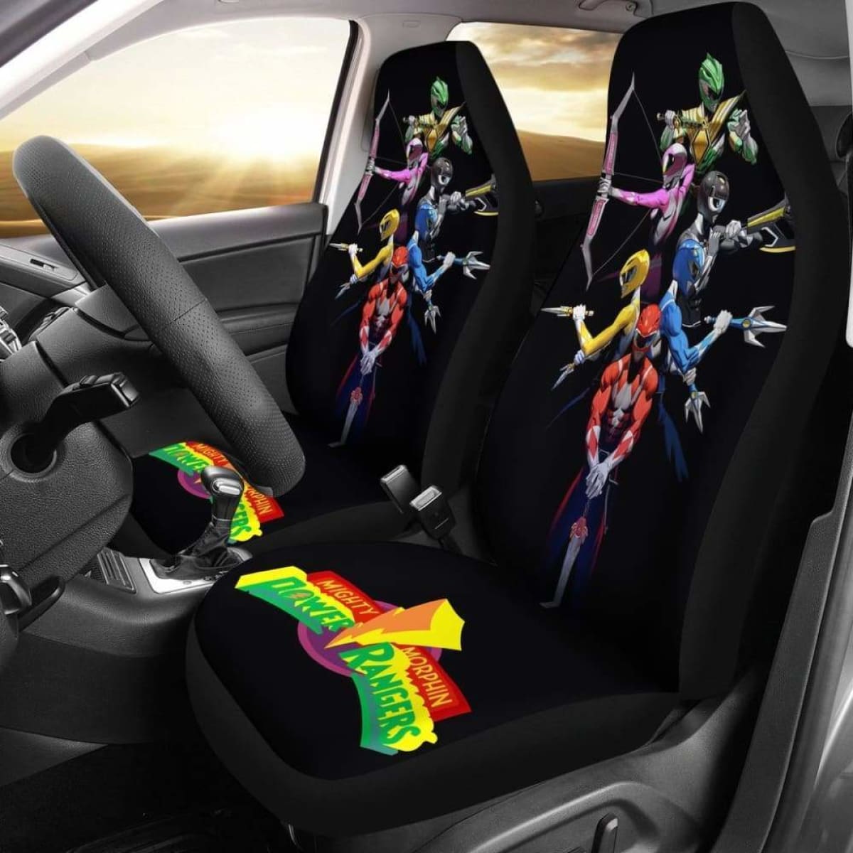 Mighty Morphin Power Rangers Seat Covers 101719 Universal Fit