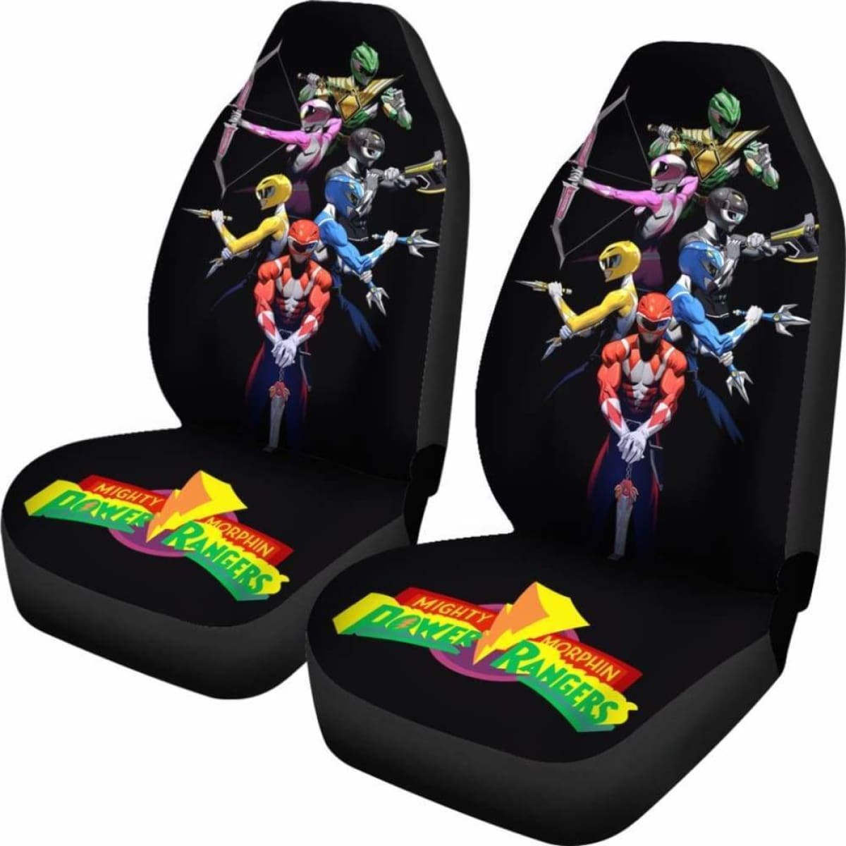 Mighty Morphin Power Rangers Seat Covers 101719 Universal Fit