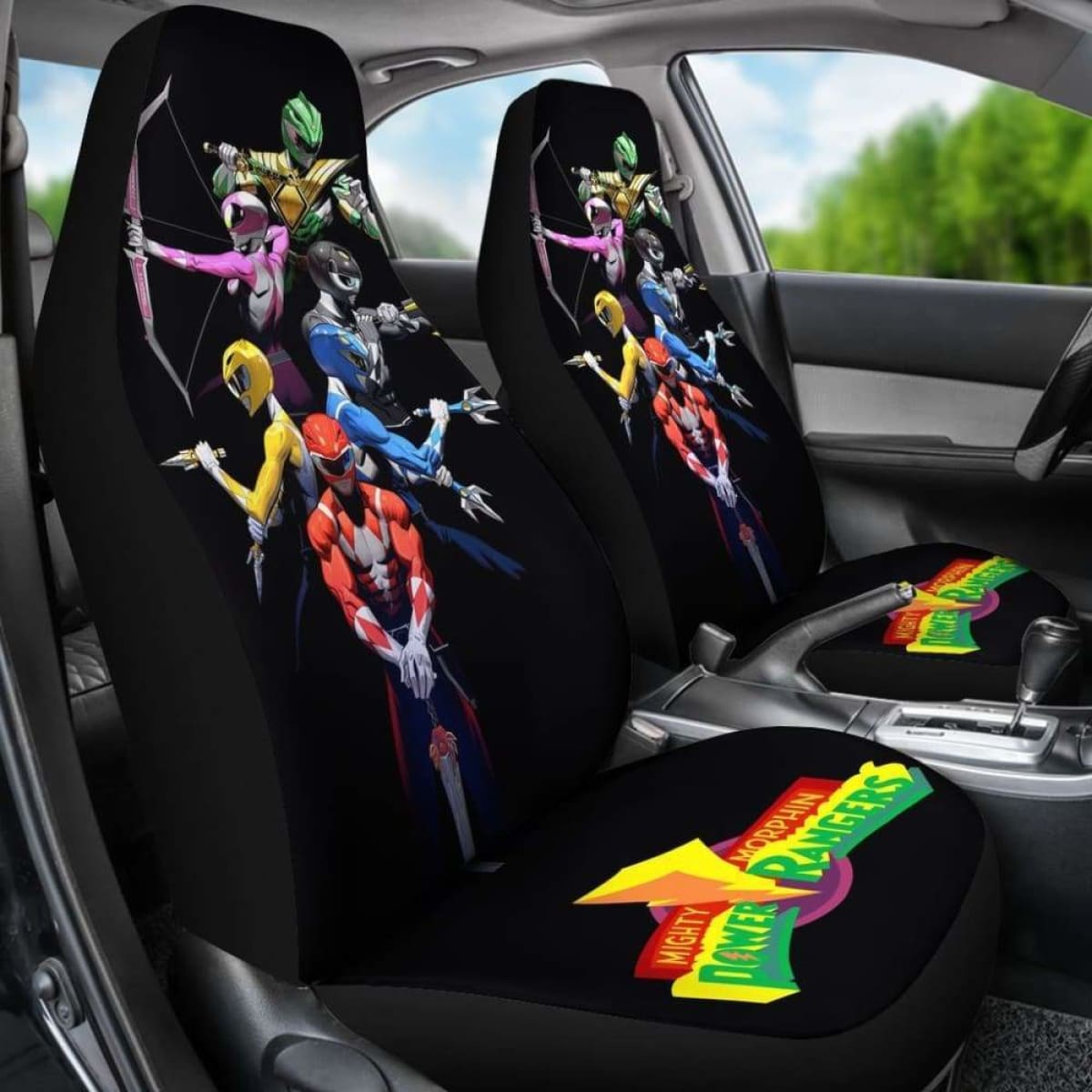 Mighty Morphin Power Rangers Seat Covers 101719 Universal Fit