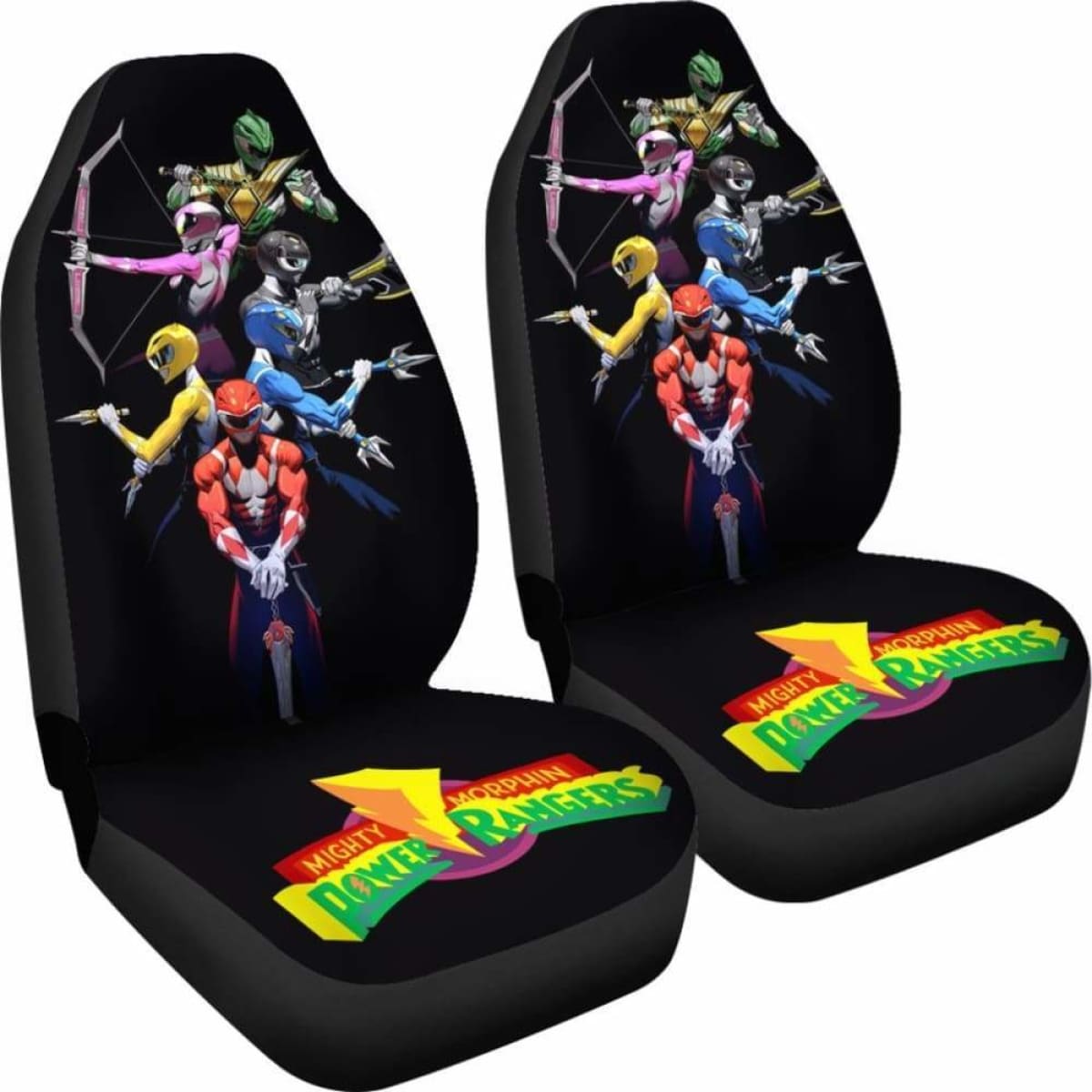 Mighty Morphin Power Rangers Seat Covers 101719 Universal Fit