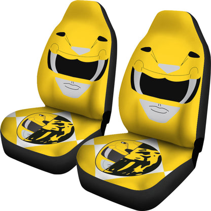Mighty Morphin Power Rangers Yellow Car Seat Covers