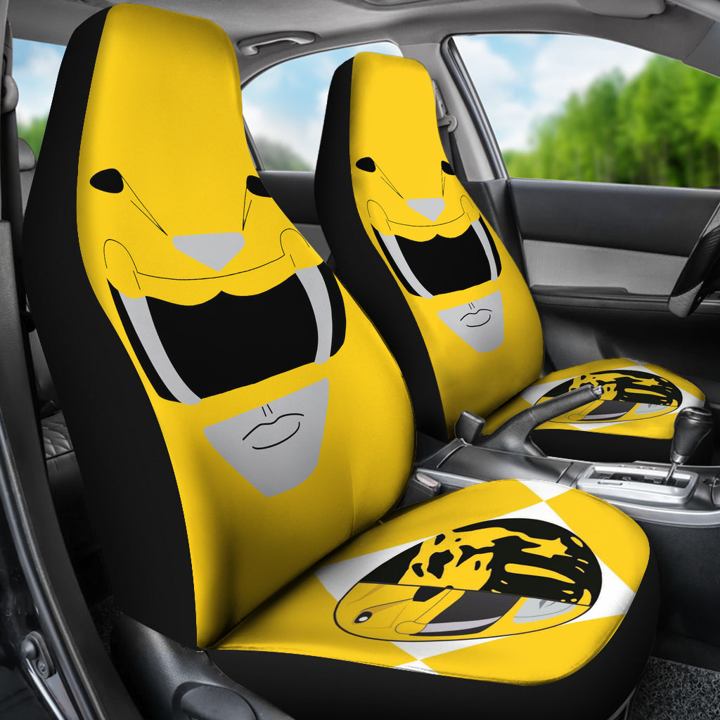 Mighty Morphin Power Rangers Yellow Car Seat Covers
