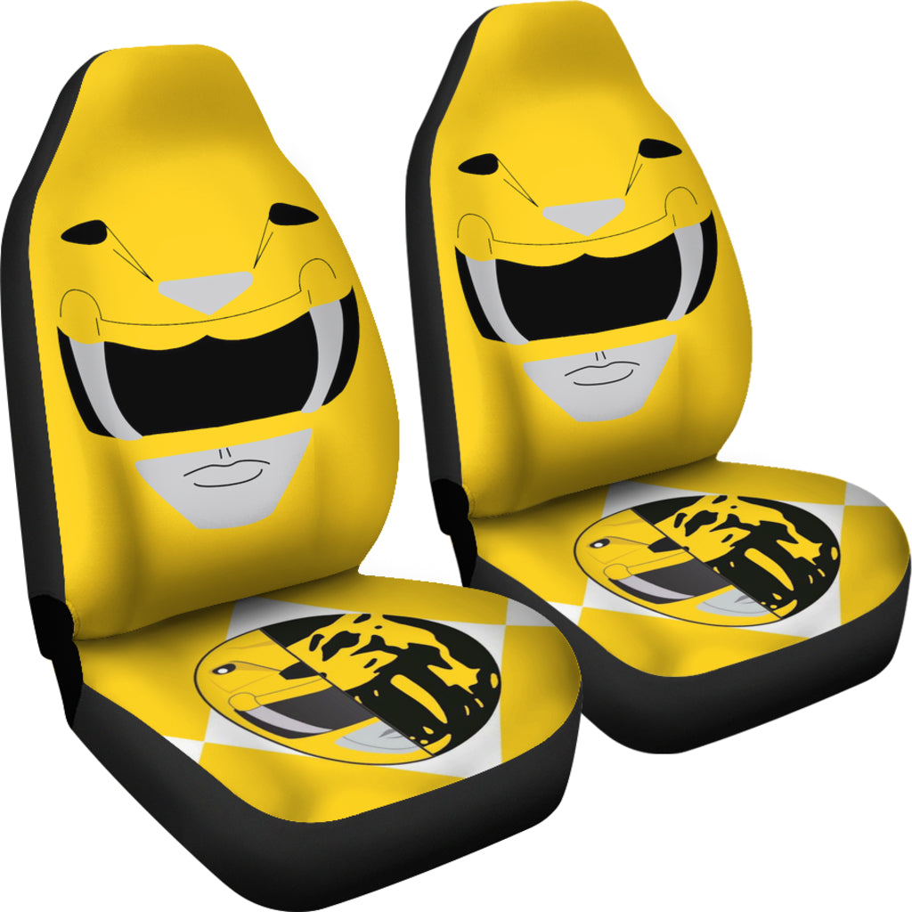 Mighty Morphin Power Rangers Yellow Car Seat Covers