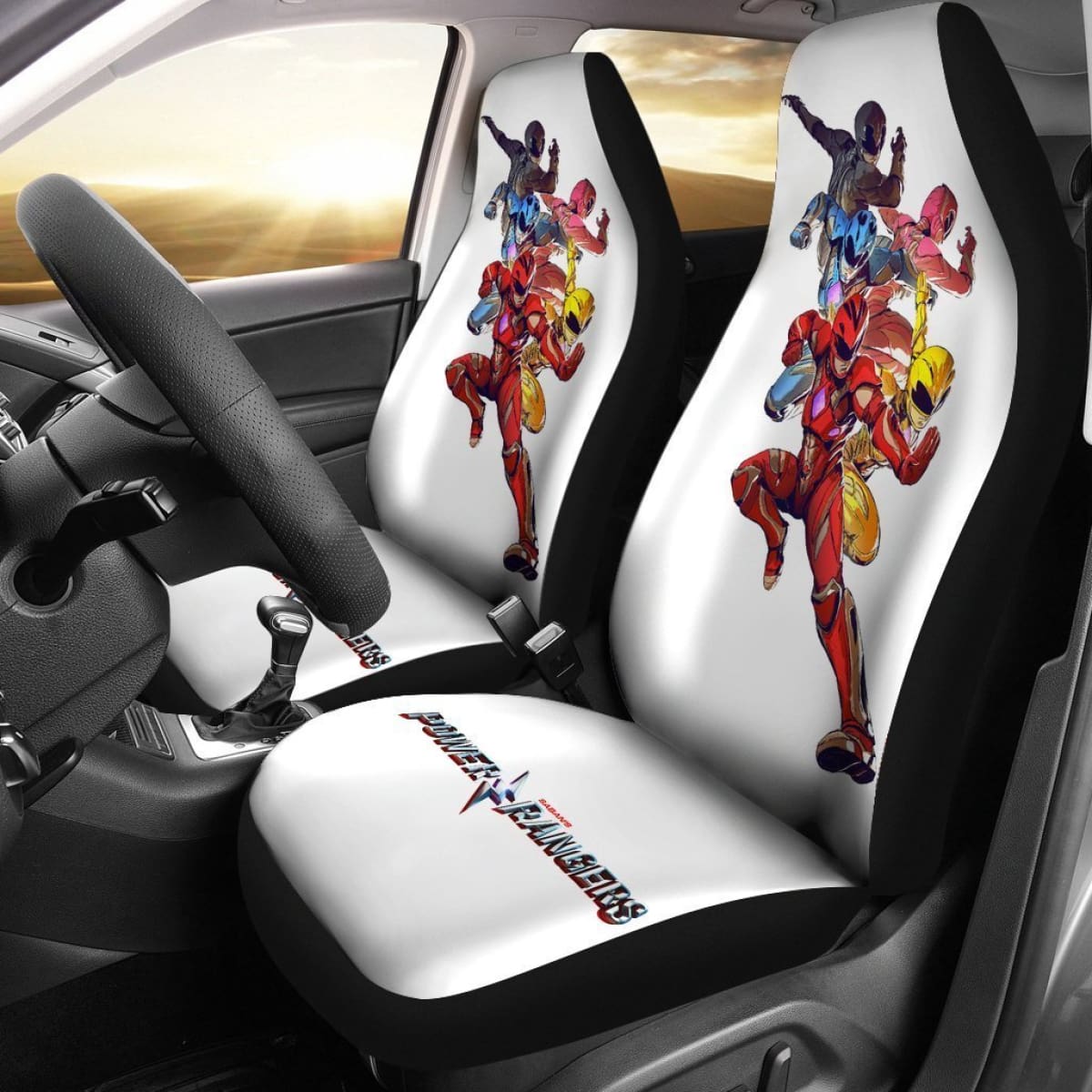 Mighty Morphin Sanban'S Power Rangers Car Seat Covers Mn04 Universal Fit 225721