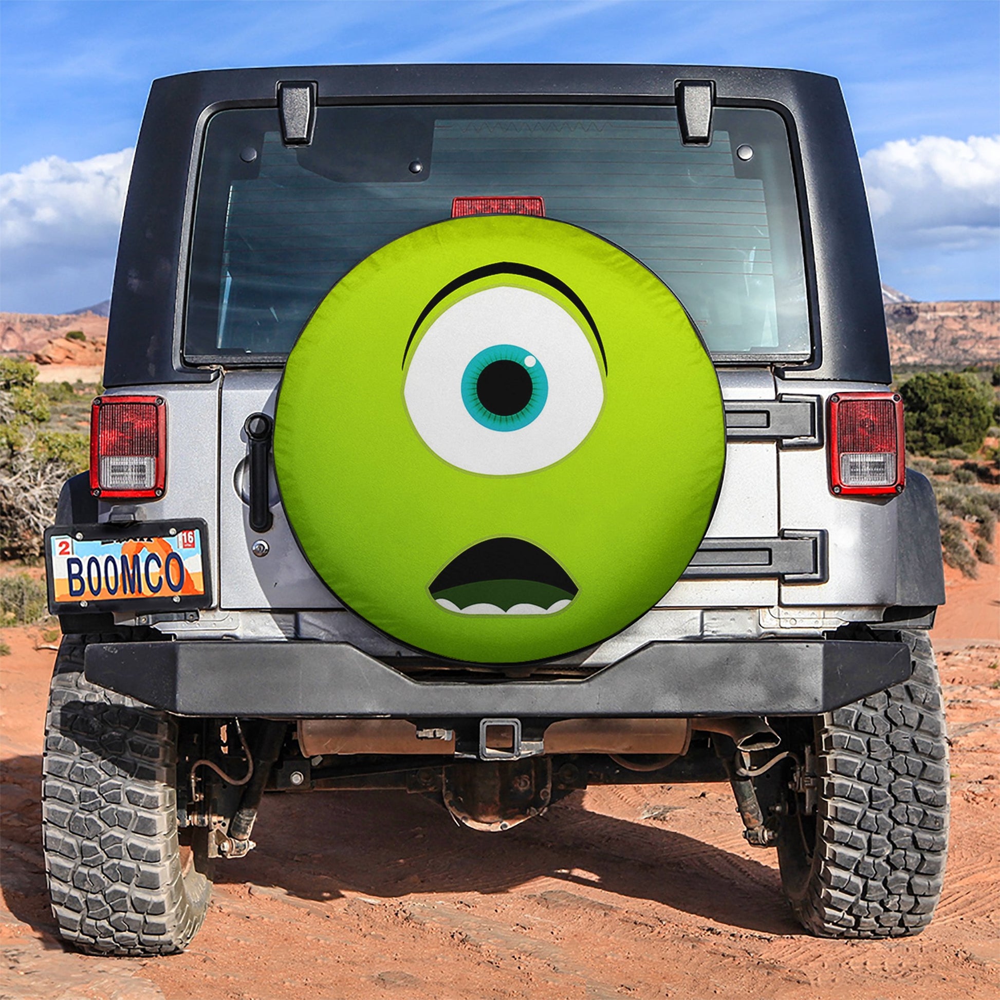 Mike Face Monster INC Car Spare Tire Cover