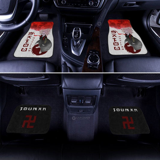 Mikey Car Floor Mats Custom Anime Tokyo Revengers Car Interior Accessories