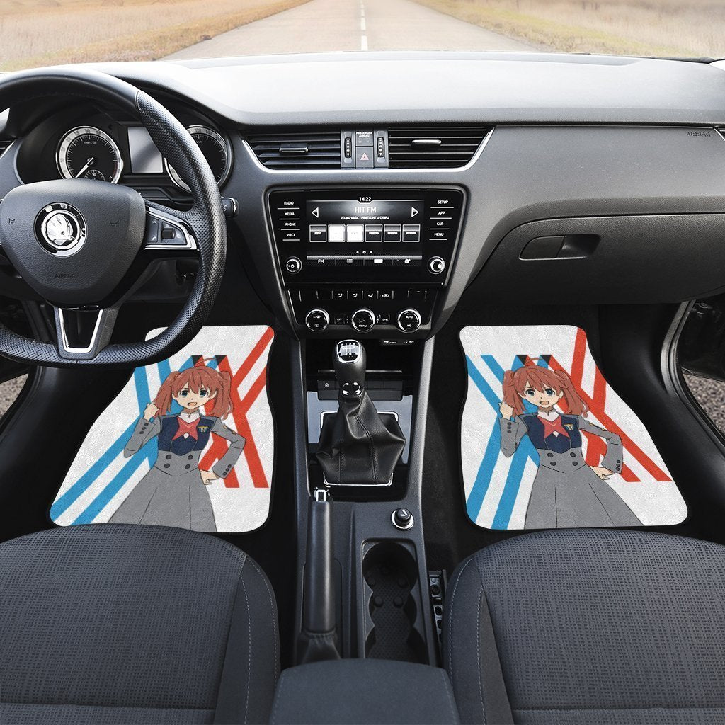 Miku Code 390 Car Floor Mats Custom Darling In The Franxx Anime Car Accessories