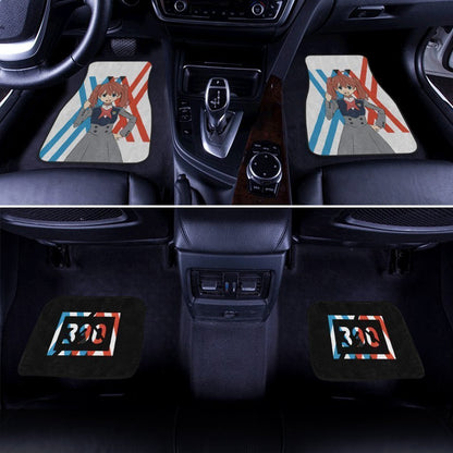 Miku Code 390 Car Floor Mats Custom Darling In The Franxx Anime Car Accessories