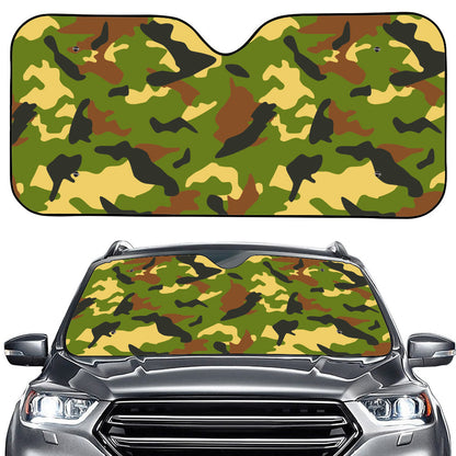 Military Camouflage Print Car Windshield Sun Shade