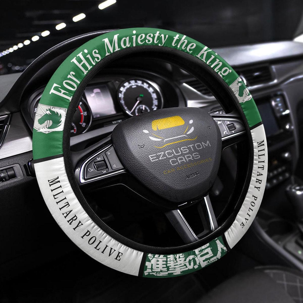Military Police Brigade Symbols Anime Steering Wheel Cover Custom Anime Attack On Titan Car Accessories