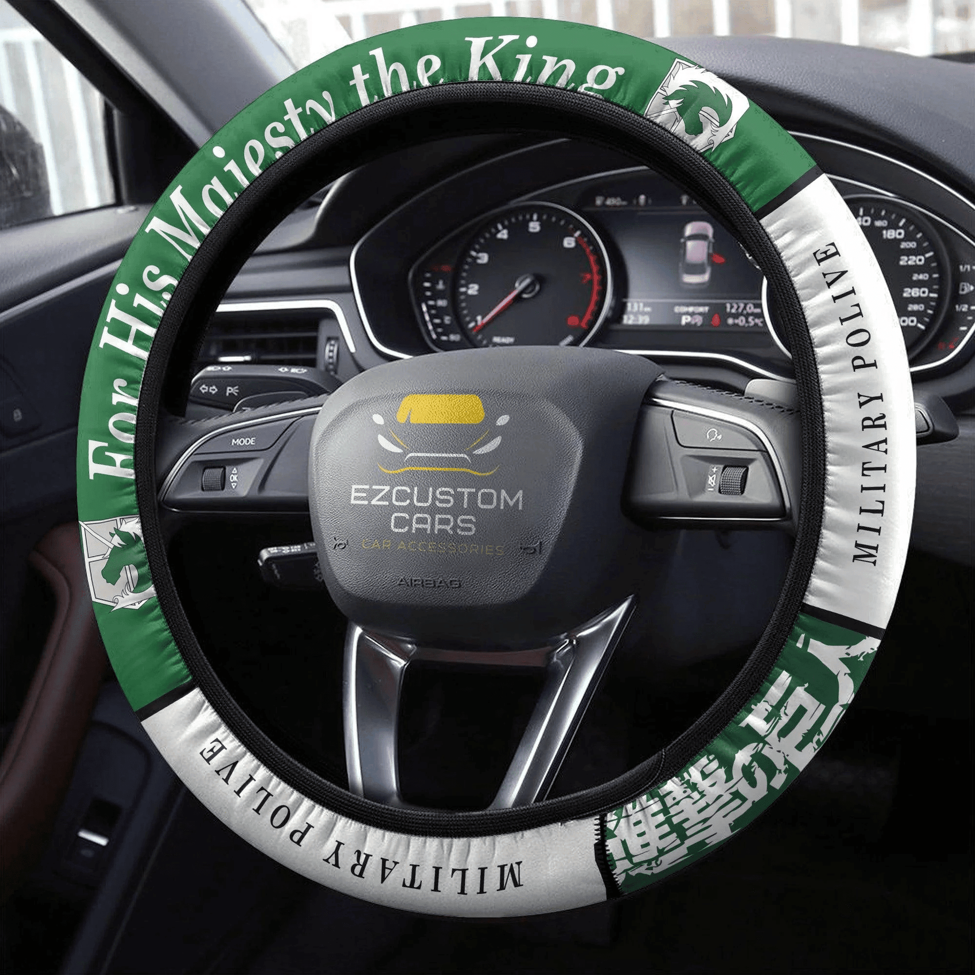 Military Police Brigade Symbols Anime Steering Wheel Cover Custom Anime Attack On Titan Car Accessories