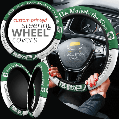 Military Police Brigade Symbols Anime Steering Wheel Cover Custom Anime Attack On Titan Car Accessories