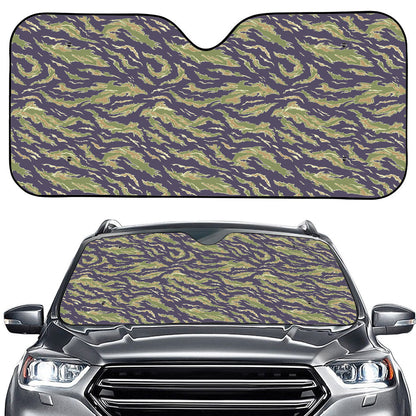 Military Tiger Stripe Camouflage Print Car Windshield Sun Shade