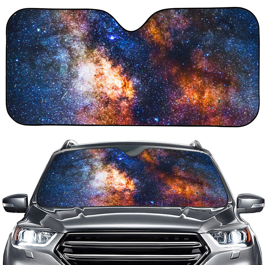 Milky Way Universe Galaxy Space Print Car Windshield Sun Shade